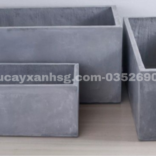 Chậu xi măng chữ nhật 80x30x40