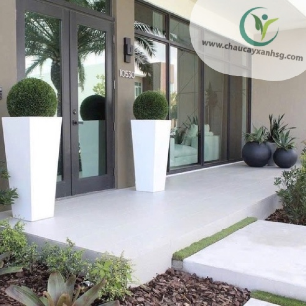 Chậu composite hình thang giá rẻ tại Tp.HCM