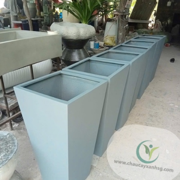 Chậu composite hình thang giá rẻ tại Tp.HCM