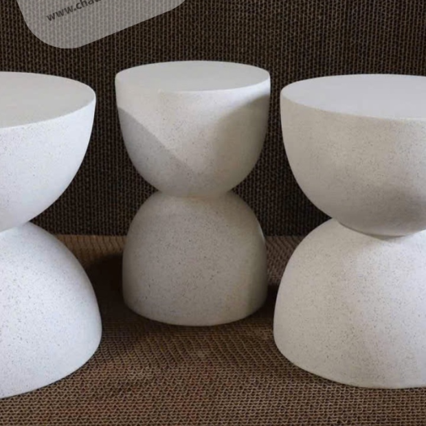 Đôn terrazzo hình bán nguyệt