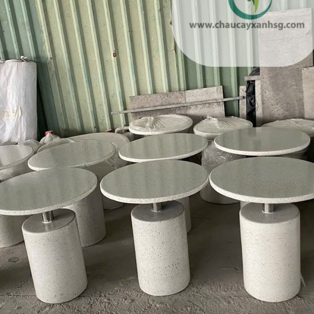 Bàn cà phê nhỏ terrazzo cho ghế camping 