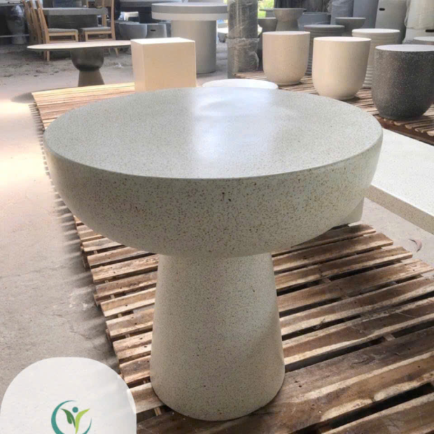 Bàn Cà Phê Đá Mài Terrazzo D60 x H75cm