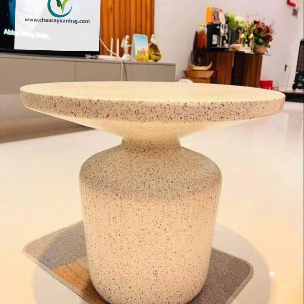 Địa Điểm Bán Bàn Terrazzo Đá Mài Trắng