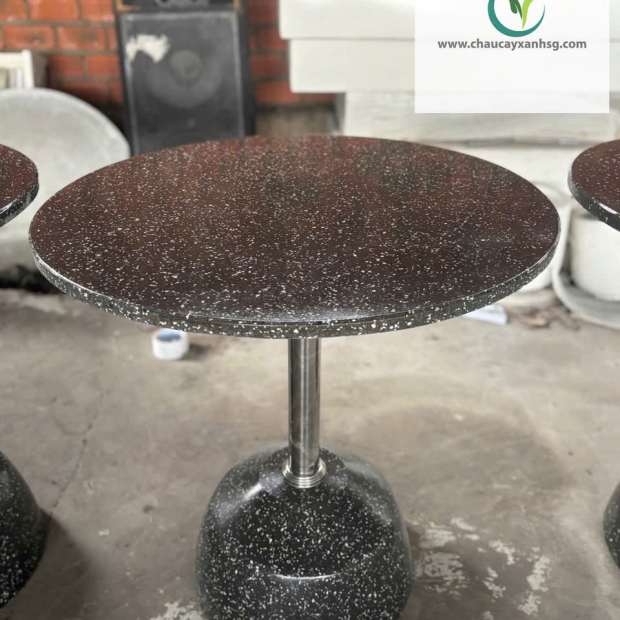 Bàn Mặt Đá Mài Đá Sofa Màu Đen