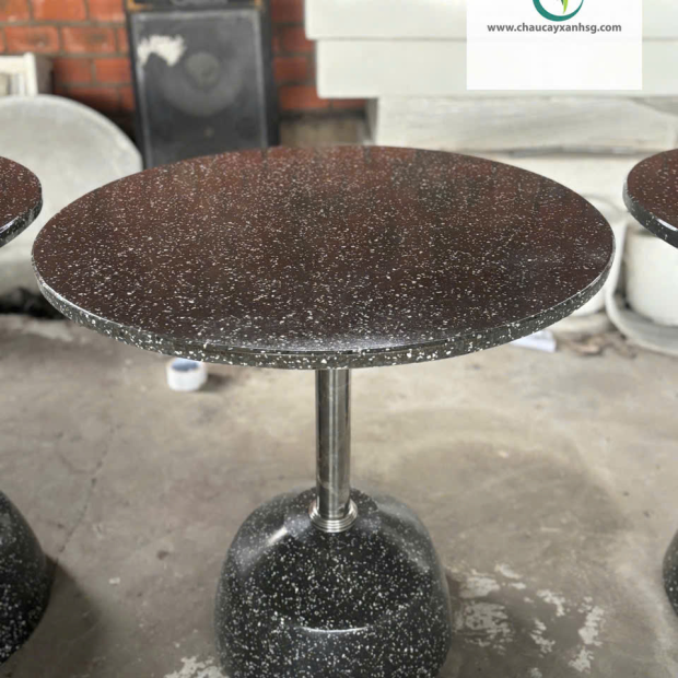 Bàn Mặt Đá Mài Đá Sofa Màu Đen