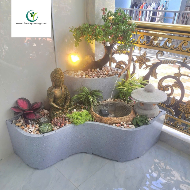 Chậu Composite Nguyên Khối, Cao Cấp, Sản Xuất Theo Yêu Cầu Cho Công Trình, Dự Án 