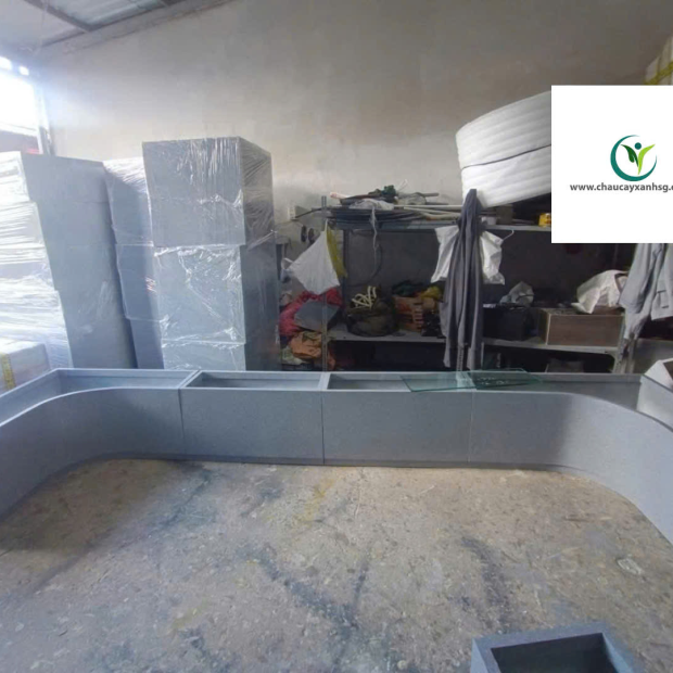 Chậu Composite Nguyên Khối, Cao Cấp, Sản Xuất Theo Yêu Cầu Cho Công Trình, Dự Án 