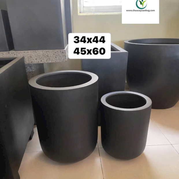 Chậu Trồng Cây Composite Chữ Nhật, Chậu Composite Tròn, Vuông Chuẩn Xuất Khẩu