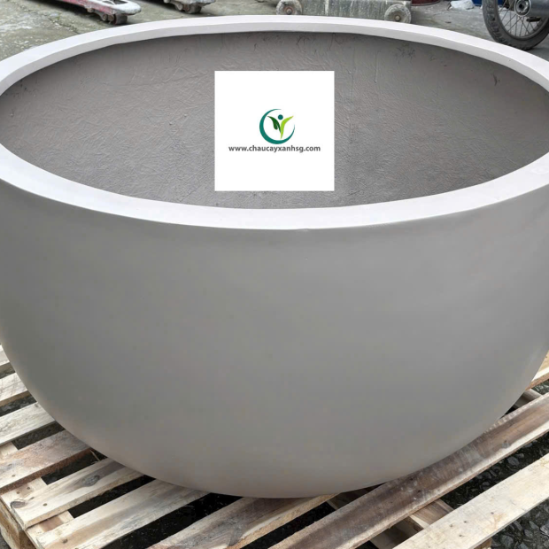 Chậu Nuôi Cá, Bể Cá Composite, Chậu Trồng Sen Composite Hình Chảo