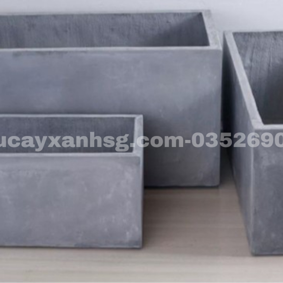 Chậu xi măng chữ nhật 80x30x40