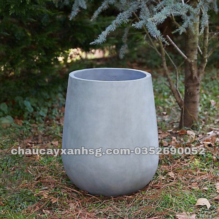 Chậu trồng cây đá mài giọt nước 30×50