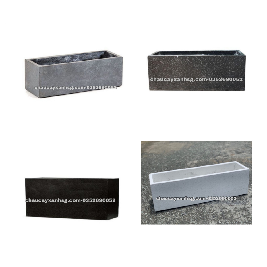 Chậu xi măng chữ nhật 70x20x20