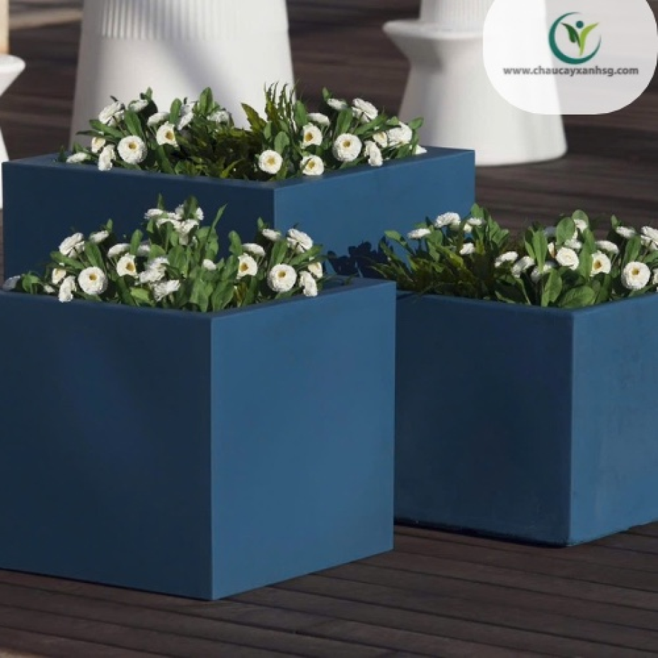 Chậu composite hình vuông