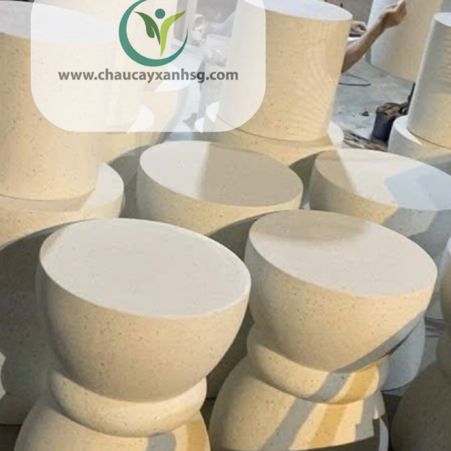 Đôn xi măng hình nơ đẹp