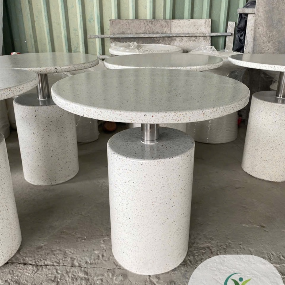 Bàn cà phê nhỏ terrazzo cho ghế camping 