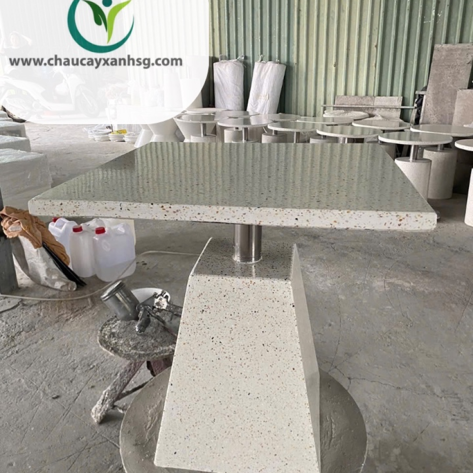 Bàn cà phê nhỏ terrazzo cho ghế camping 