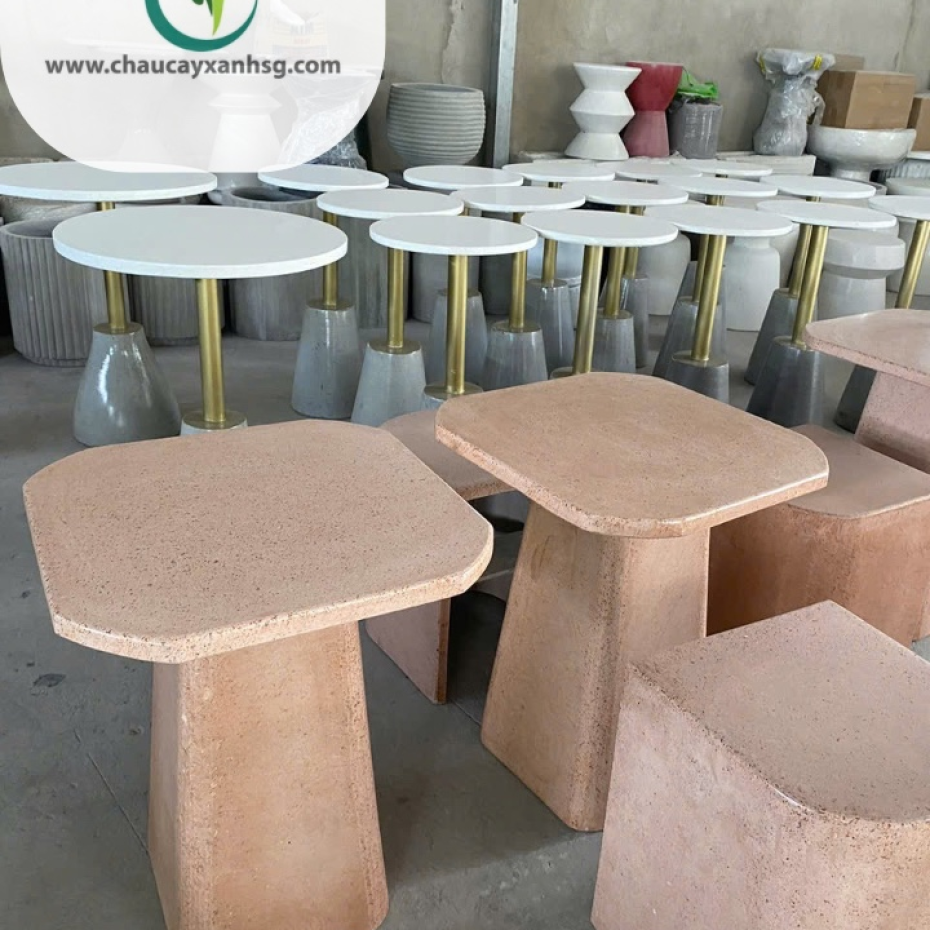  Set Bàn Cà Phê Terrazzo Màu Gạch Tại TP.HCM