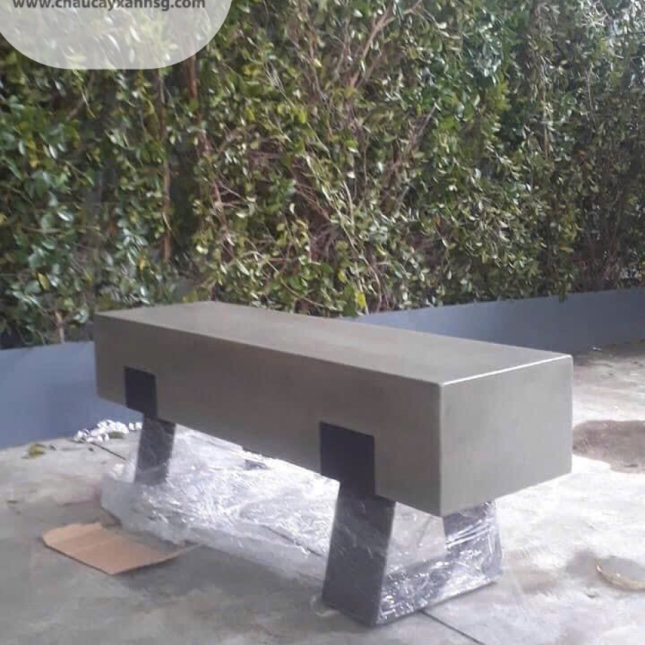 Ghế Dài Chân Sắt Xi Măng