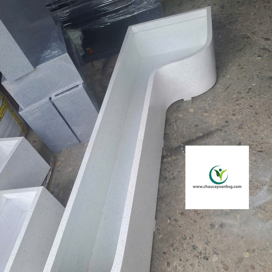 Chậu Composite Nguyên Khối, Cao Cấp, Sản Xuất Theo Yêu Cầu Cho Công Trình, Dự Án 