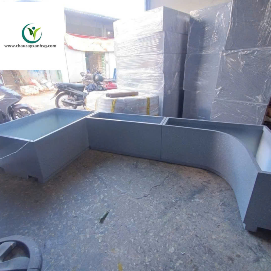 Chậu Composite Nguyên Khối, Cao Cấp, Sản Xuất Theo Yêu Cầu Cho Công Trình, Dự Án 