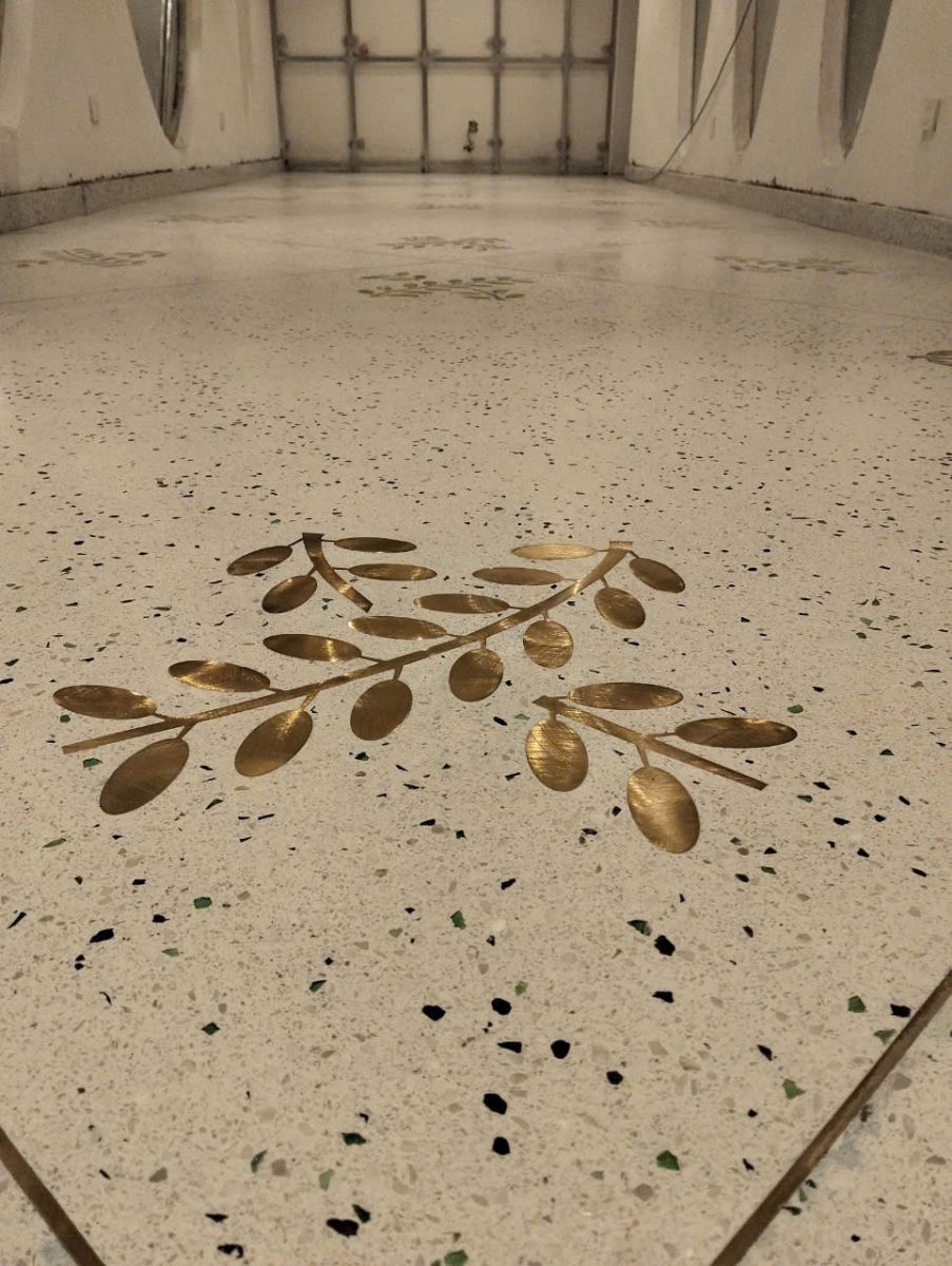 Sàn đá mài terrazzo hoa văn 