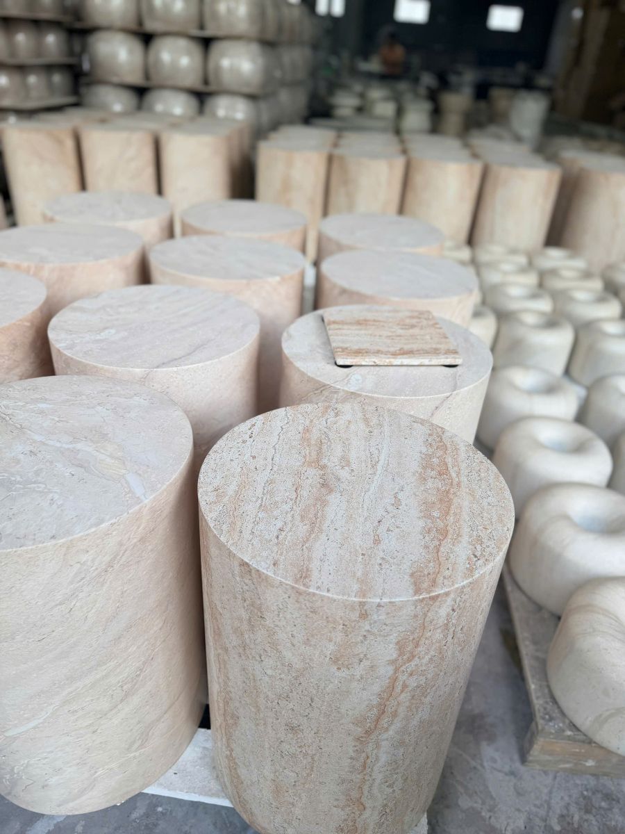 đá marble trụ tròn đẹp