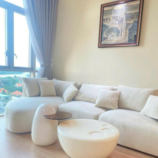 Bàn trà terrazzo đá mài